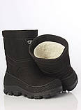 Зимові непромокаючі чоботи на хутрі для дитини Husky Alisa Line чорний розміри 25-36, фото 5