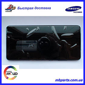 Дисплей з сенсором Samsung A725 Galaxy A72 Black,GH82-25460A, оригінал з рамкою!