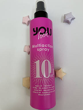 Мультиспрей миттєвої дії 10в1 You Look Professional Multiaction Spray 10 in 1 Pink, фото 3