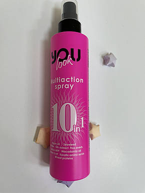 Мультиспрей миттєвої дії 10в1 You Look Professional Multiaction Spray 10 in 1 Pink, фото 4