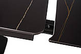 Стіл TML-817 чорний онікс кераміка 140/200 від Vetro Mebel, фото 8
