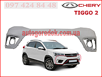 Бампер передний (верхняя часть) (оригинал) Chery Tiggo 2 (Чери Тиго 2) J69-2803512-DQ