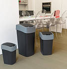 Контейнер для сміття чорний "FLIP BIN" 45L, фото 4