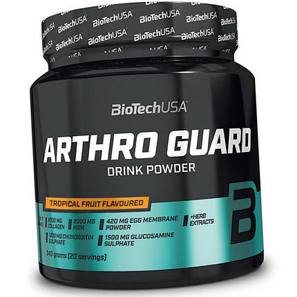 Для суглобів і зв'язок BioTech Arthro Guard drink powder 340 г, фото 2