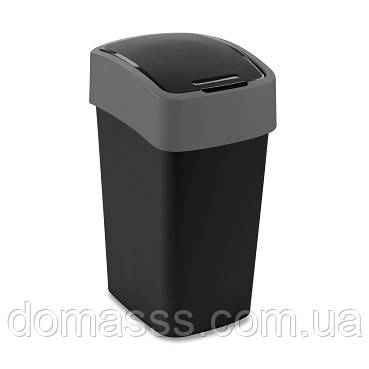 25L Контейнер для сміття чорний "FLIP BIN"