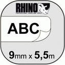Картридж S0718240 з  поліестеровою стрічкою RHINO для термопринтерів DYMO 9 мм х 5,5 м, фото 4