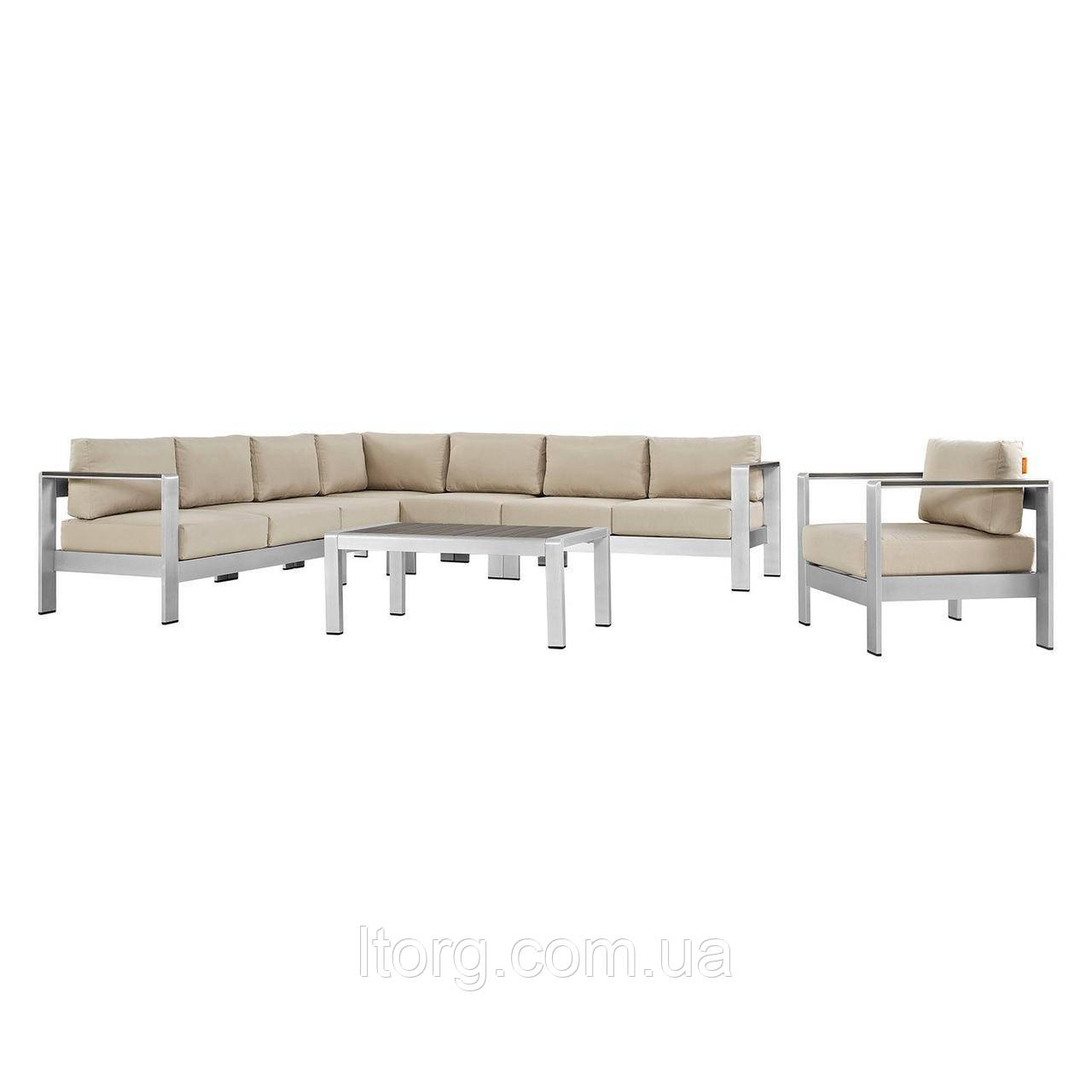 Комплект уличной мебели (диван, кресло, столик) в стиле LOFT (NS-322) - фото 1 - id-p1546993992
