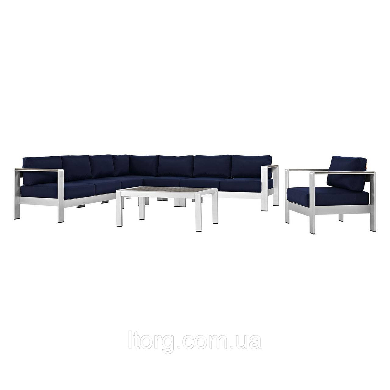 Комплект уличной мебели (диван, кресло, столик) в стиле LOFT (NS-322) - фото 2 - id-p1546993992