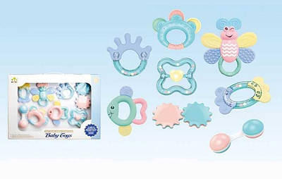 Набір брязкальця для найменших від народження У наборі 8 штук З первинного пластику В коробці SL 84824