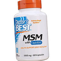 МСМ сірка Doctor's s BEST MSM with OptiMSM 180 капсул