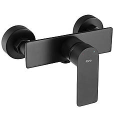Смеситель для ванны REA URBAN BLACK черный настенный, фото 2