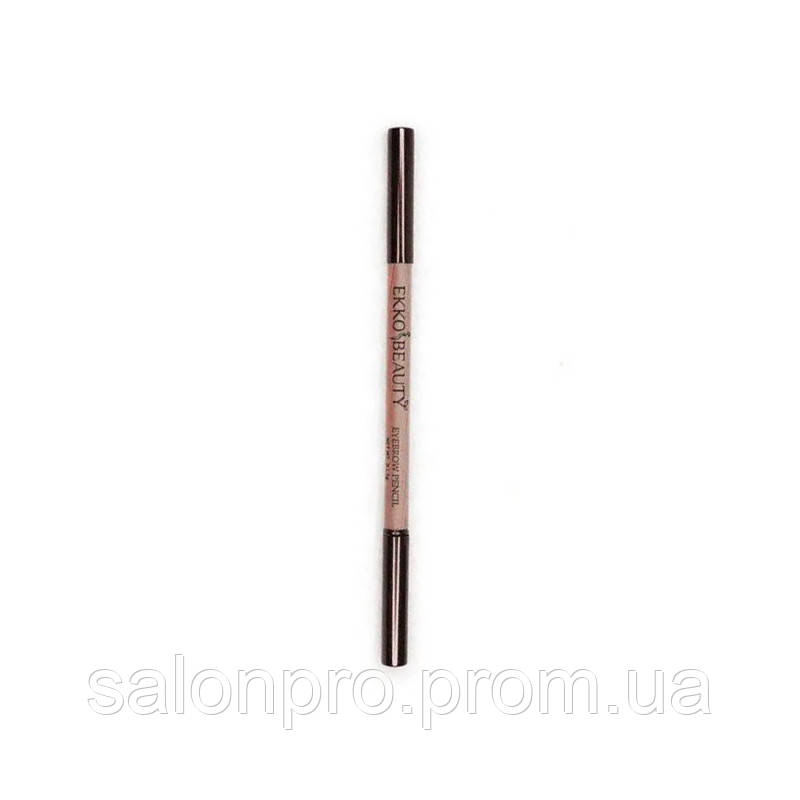 Олівець для брів із щіточкою Nikk Mole EkkoBeauty Light Brown - світло-коричневий