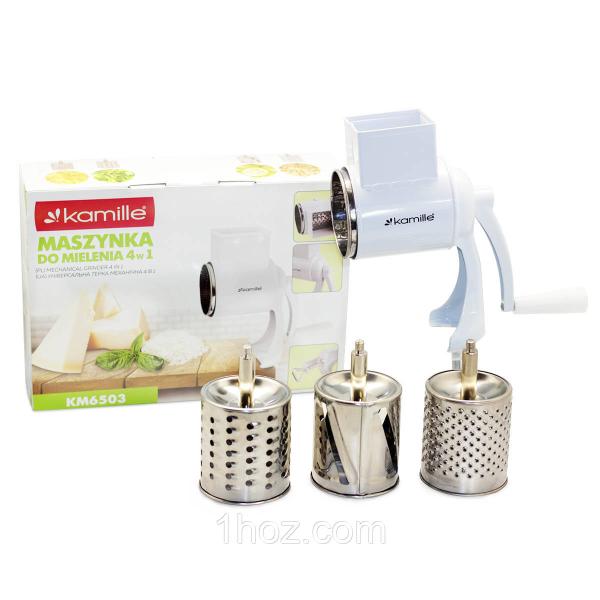 Універсальна терка Kamille механічна 4 в 1 KM-6503, фото 1