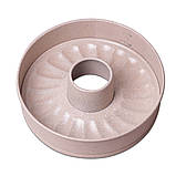 Роз'ємна форма Kamille KM-6023 Бежевий 26см Форма зі змінним дном Форма з антипригарним покриттям, фото 5