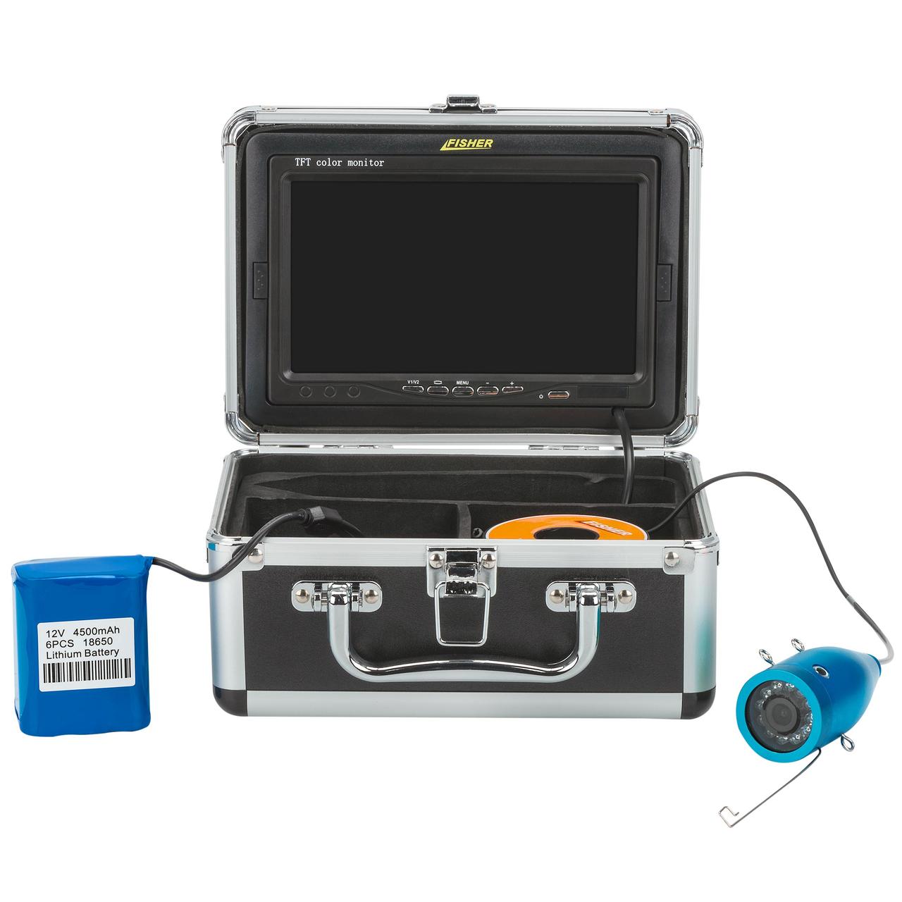 Підводна камера для риболовлі Fisher CR110-7L кабель 30 м з відключенням LED підсвічування