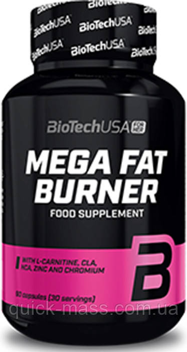 Жироспалювач BioTech Mega Fat Burner 90caps