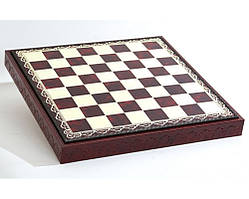 Дошка для шахів з місцем для фігур коричнева Nibri Scacchi CD44