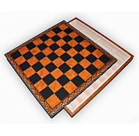 Доска для шахмат с местом для фигур коричневая Nigri Scacchi CD48