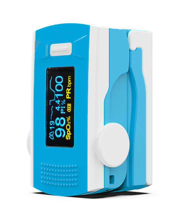 Пульсометр оксиметром напальченый (пульсоксиметр) Promise Pro-M110 Blue