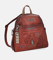 Рюкзак женский Anekke City Art maroon knapsack из коллекции City, 33815-047