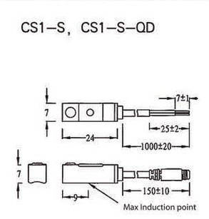 Датчик герконовий CS1-S (HX-03R) для пневмоциліндрів серії RAL, IAS, фото 3