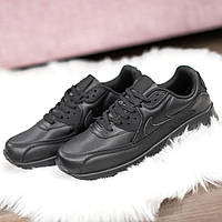 Модные мужские кроссовки черные Nike Air Max 90. Мужская обувь весна лето черная Найк Аир Макс 90
