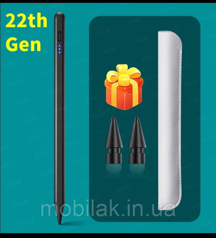 Стилус для iPad Pro 11, 12,9, 2021, 2020, 2018, 2019, 10,2, 8th, 7th, Air 3, 4 білий, чорний, Алина0971339207