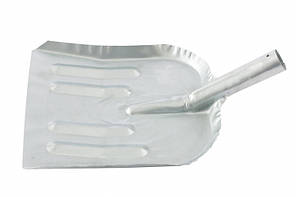 Лопата для прибирання снігу сталева оцинкована, 320 х 340 мм, без черешка, 615365