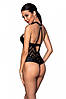 Сітчастий боді з халтером і ритмічним малюнком Hima Body black XXL/XXXL - Passion, фото 3