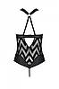 Сітчастий боді з халтером і ритмічним малюнком Hima Body black XXL/XXXL - Passion, фото 6