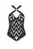 Сітчастий боді з халтером і ритмічним малюнком Hima Body black XXL/XXXL - Passion, фото 7