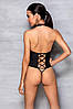 Боді з еко-шкіри з імітацією шнурівки і відкритим доступом Nancy Body black L/XL - Passion, фото 5