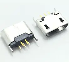 Роз'єм MicroUSB 5 pin Вертикальний для Електронних Сигарет і Планшетів