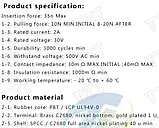 Роз'єм Type-C USB 3.1 24pin Вертикальний Гніздо, фото 4