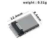 Роз'єм Type-C USB 3.1 24pin Вертикальний Гніздо, фото 3
