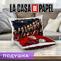 Подушка Бумажный дом "Герои сериала" La casa de papel Прямоугольник