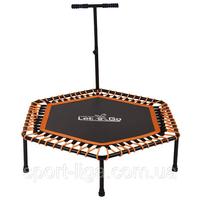 Батут для фітнесу з ручкою 114 см Let'sGo | Фітнес батут для джамінга, фото 1