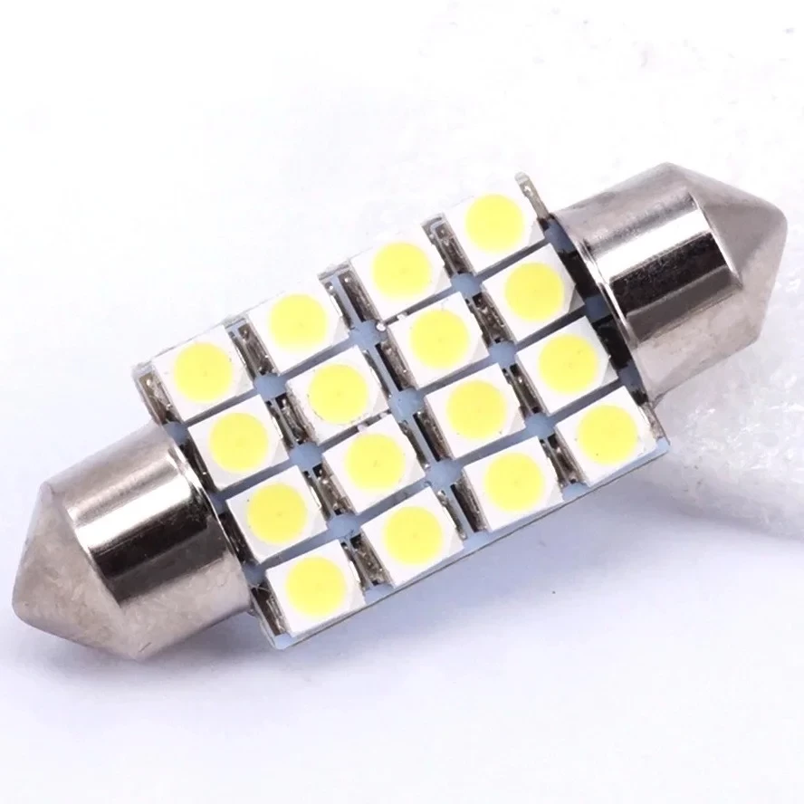 Автолампа 16 SMD LED 16x36 мм DC 12 В C5W Світлодіодна Лампа