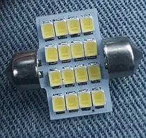 Автолампа 16 SMD LED 16x31 мм DC 12 В C5W Світлодіодна лампа