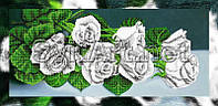 Схема для вишивки бісером на підрамнику Svit Art XB A-128b Білі троянди