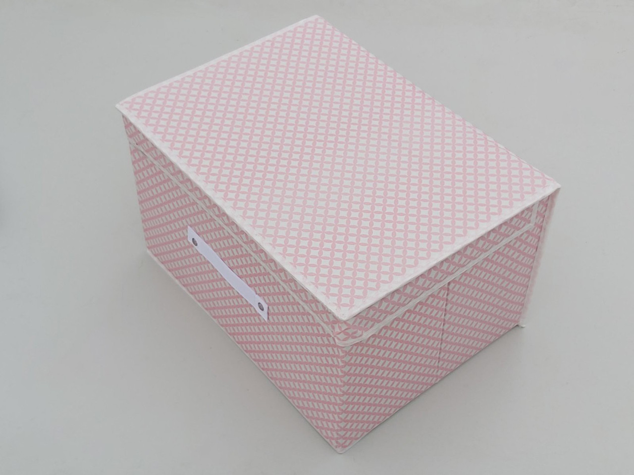 Коробка-органайзер Ш 40 * Д 30 * В 25 см. Колір рожевий для зберігання одягу, взуття або невеликих предметів, фото 1