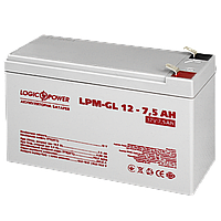 Акумулятор гелевий LogicPower LPM-GL 12 - 7,5 AH 6562 Акумулятор гелевий LogicPower LPM-GL 12 - 7,5 AH