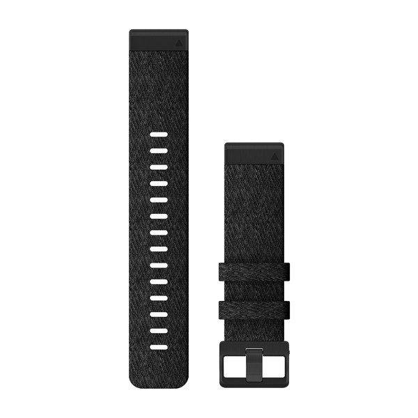Нейлоновий ремінець Garmin QuickFit 22 для Fenix 5/5 Plus, Approach S60, Fenix 6, Quatix 6 та інших, чорний