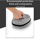 Чохол для навушників жорсткий Textile 21*17*10 см. Кейс-футляр для зберігання навушників, фото 8