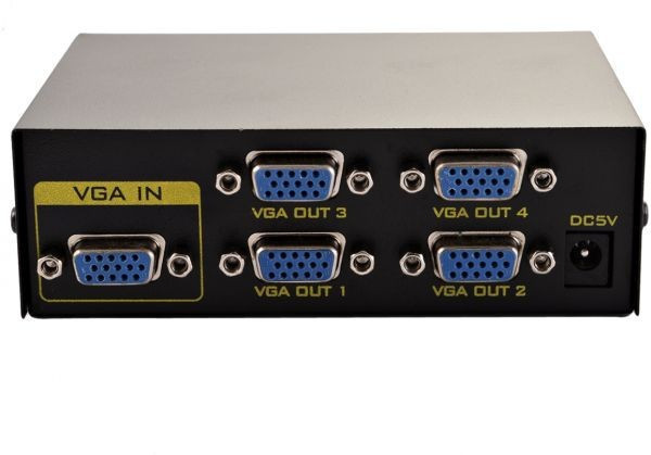 Коммутатор VGA - 4 VGA, разветвитель, сплиттер, 200МГц, до 30м - фото 1 - id-p1547205370