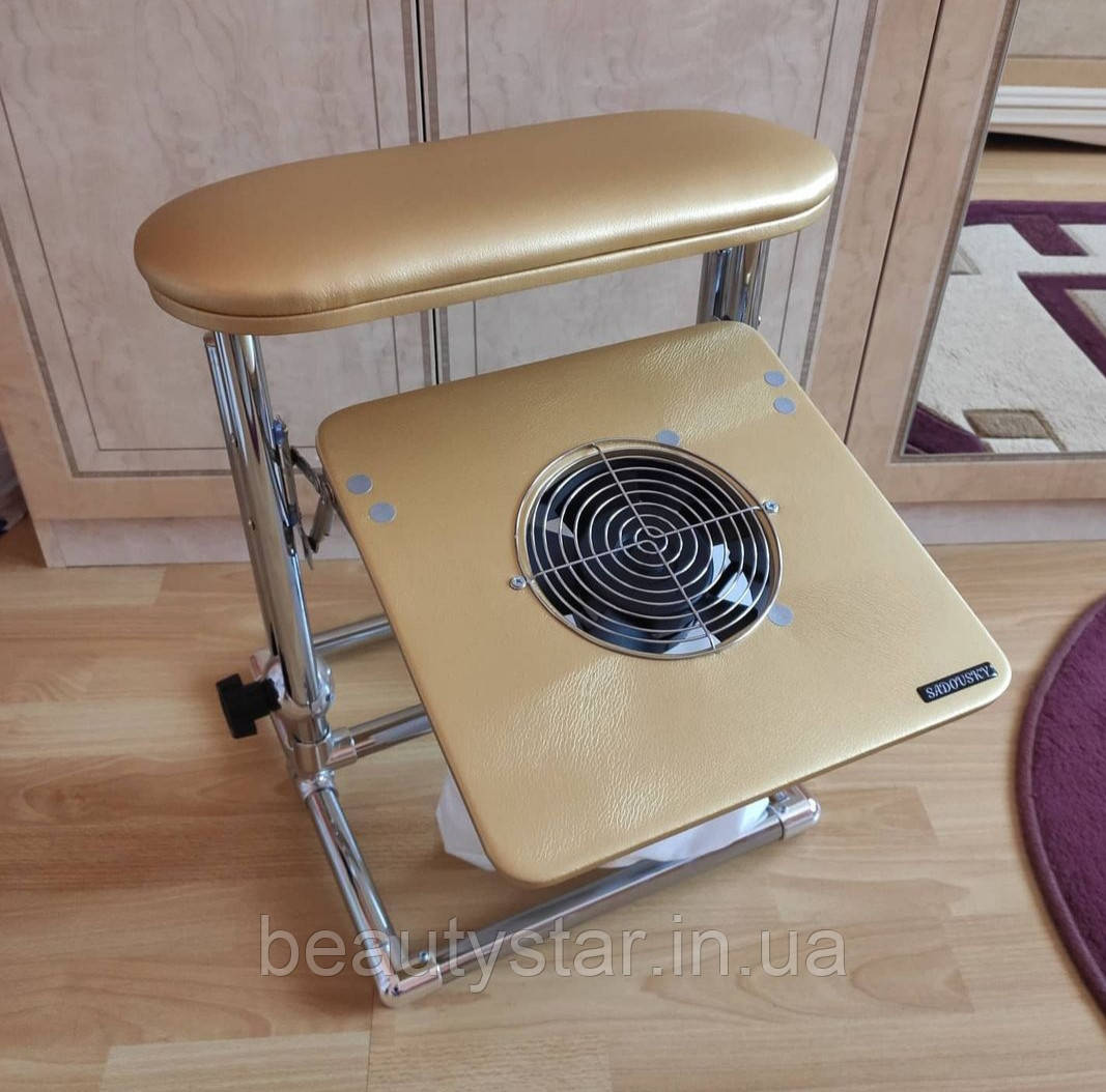 Педикюрна підставка з витяжкою для педикюру підніжка для Педикюру з витяжкою для нігтьового пилу Тера_2 +U, фото 1