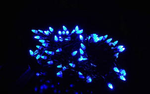 Гірлянди діодні конусні 100 Led Blue, фото 2
