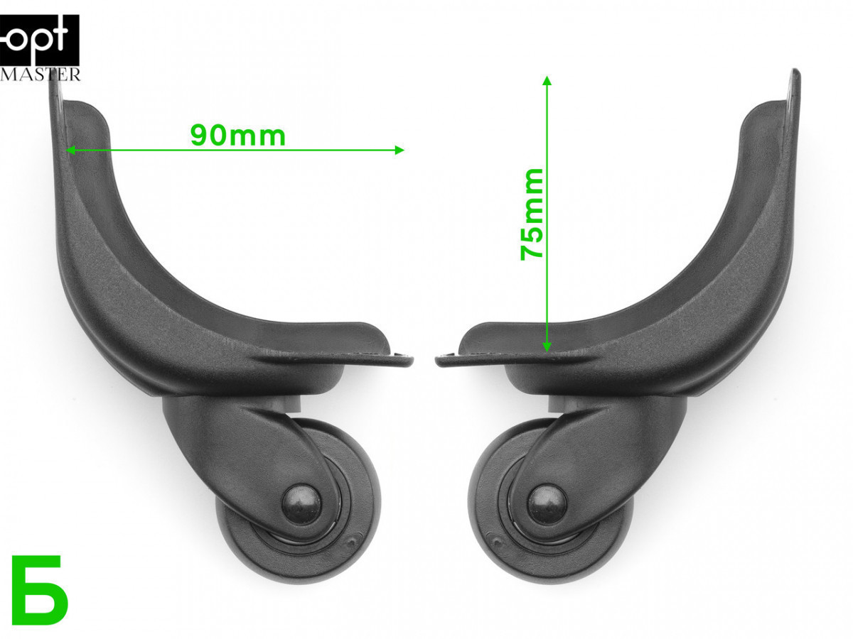 Набор из 4х колес для чемодана, ЧМК-143 - фото 4 - id-p306478297