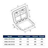 Люк доступу для човна SEAFLO 510×460, фото 2