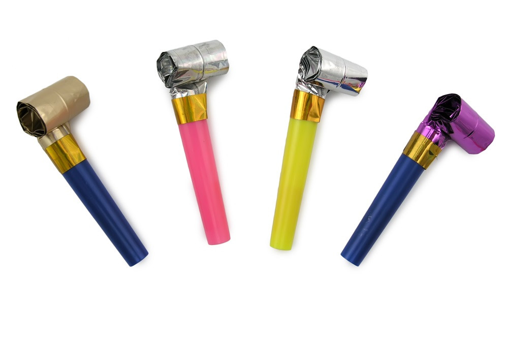 Карнавальний язичок, карнавальний свисток (100 штук), фото 1